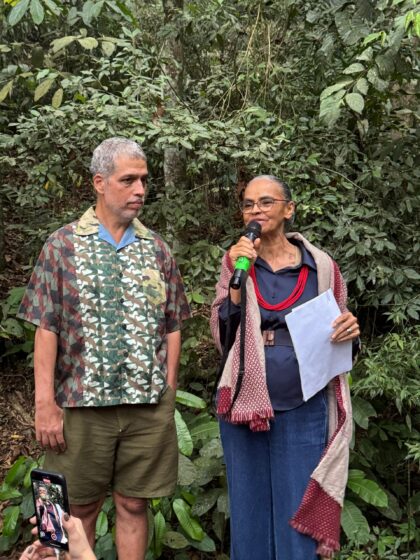 Estevecão Ciavatta e Marina Silva